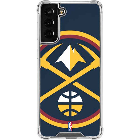 NBA Denver Nuggets Large Logo Galaxy S21 FE Clear Case
