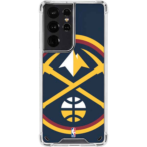 NBA Denver Nuggets Large Logo Galaxy S21 Ultra 5G Clear Case