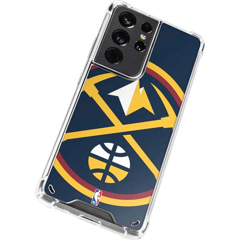 NBA Denver Nuggets Large Logo Galaxy S21 Ultra 5G Clear Case
