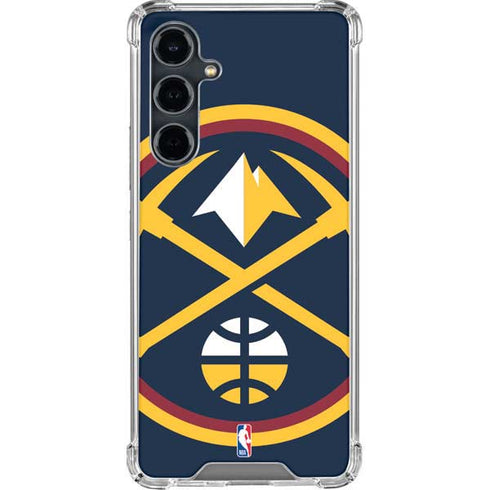 NBA Denver Nuggets Large Logo Galaxy S23 FE Clear Case