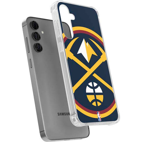 NBA Denver Nuggets Large Logo Galaxy S24 Plus Clear Case