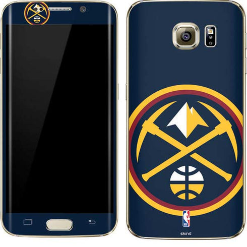 NBA Denver Nuggets Large Logo Galaxy S7 Edge Skin