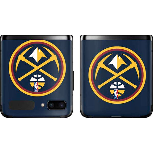 NBA Denver Nuggets Large Logo Galaxy Z Flip Skin