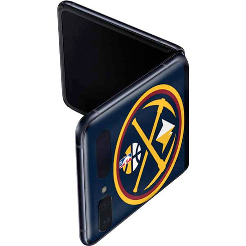 NBA Denver Nuggets Large Logo Galaxy Z Flip Skin