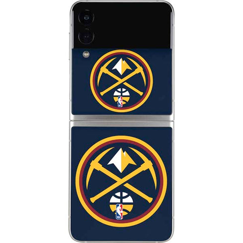 NBA Denver Nuggets Large Logo Galaxy Z Flip3 5G Skin