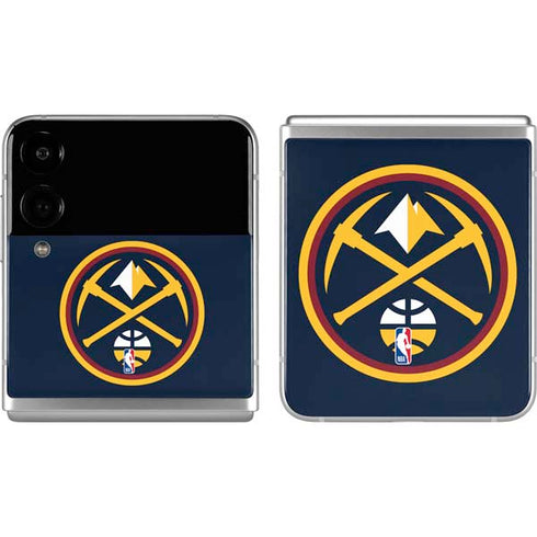 NBA Denver Nuggets Large Logo Galaxy Z Flip4 5G Skin