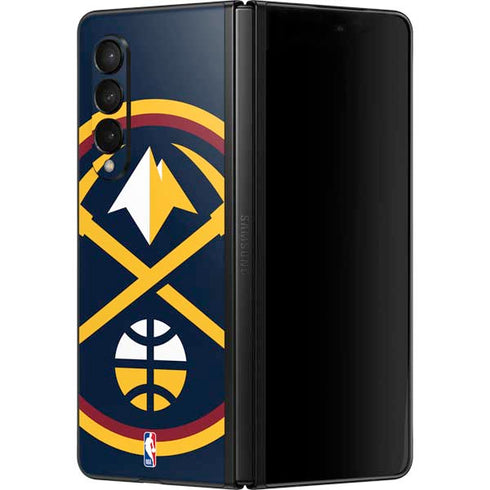 NBA Denver Nuggets Large Logo Galaxy Z Fold3 5G Skin
