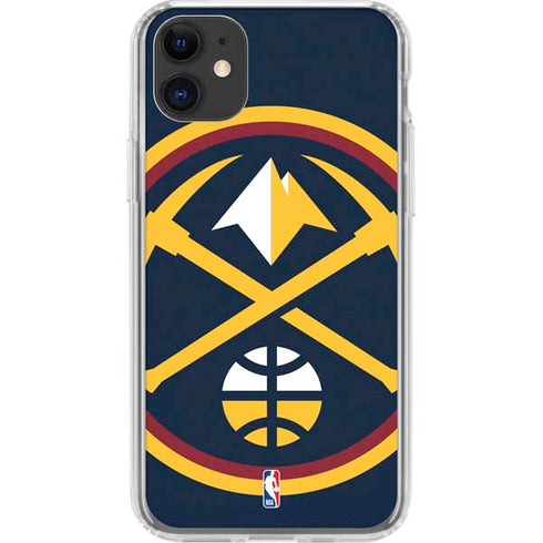 NBA Denver Nuggets Large Logo iPhone 11 Clear Case