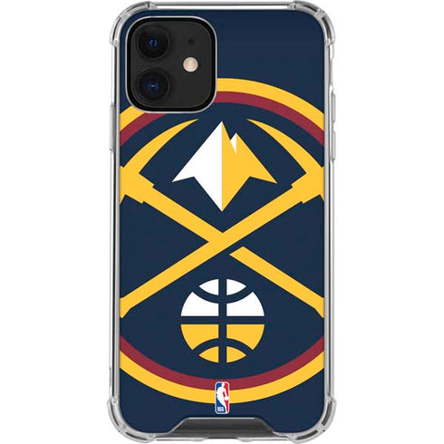 NBA Denver Nuggets Large Logo iPhone 12 Mini Clear Case