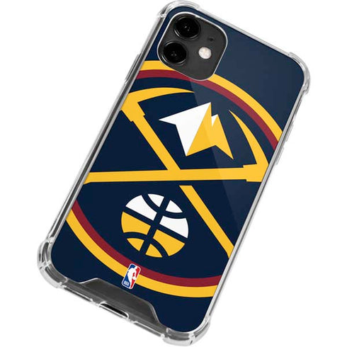 NBA Denver Nuggets Large Logo iPhone 12 Mini Clear Case