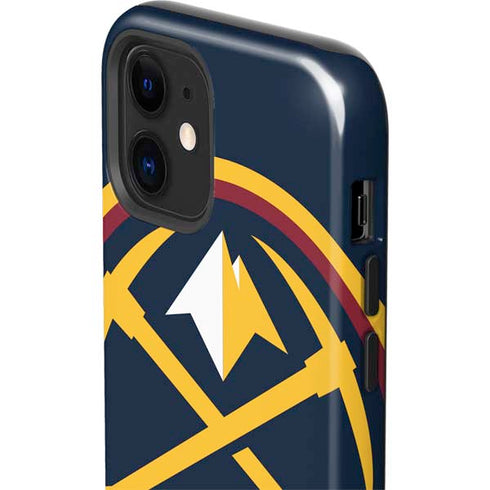 NBA Denver Nuggets Large Logo iPhone 12 Mini Impact Case