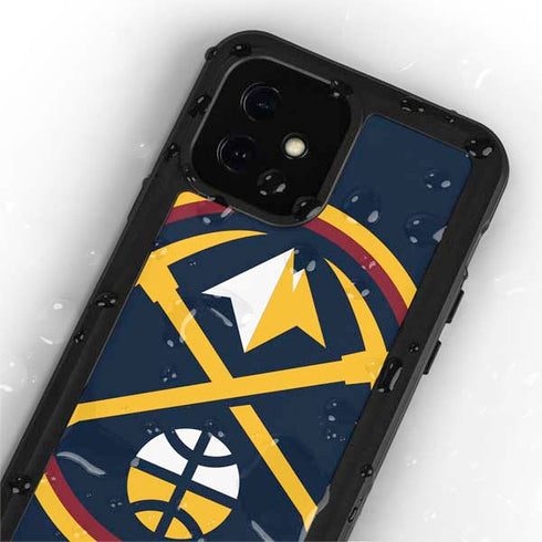 NBA Denver Nuggets Large Logo iPhone 12 Mini Waterproof Case