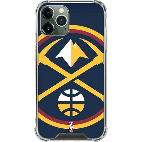 NBA Denver Nuggets Large Logo iPhone 12 Pro Clear Case
