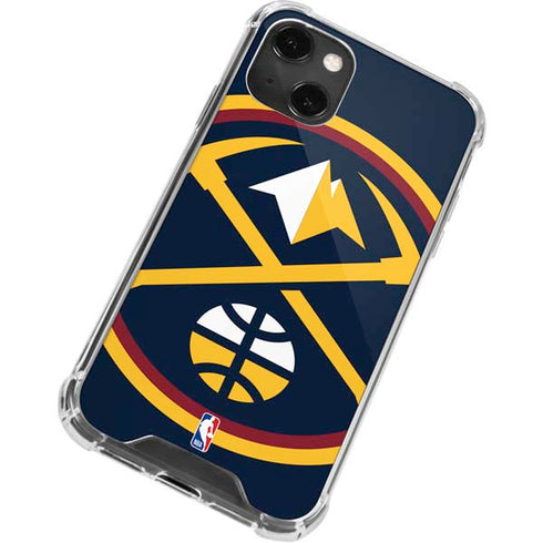 NBA Denver Nuggets Large Logo iPhone 14 Plus Clear Case