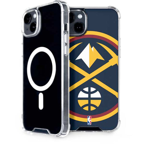 NBA Denver Nuggets Large Logo iPhone 14 Plus MagSafe Case