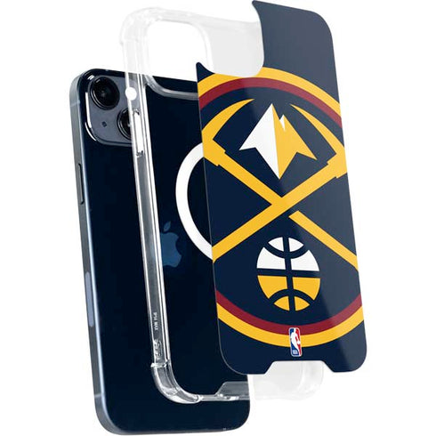 NBA Denver Nuggets Large Logo iPhone 15 Plus MagSafe Case