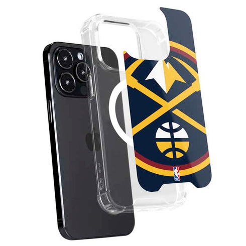 NBA Denver Nuggets Large Logo iPhone 14 Pro MagSafe Case