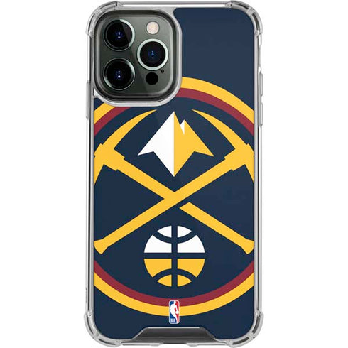 NBA Denver Nuggets Large Logo iPhone 14 Pro Max Clear Case