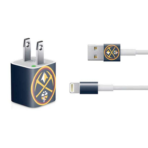NBA Denver Nuggets Large Logo iPhone Charger (5W USB) Skin