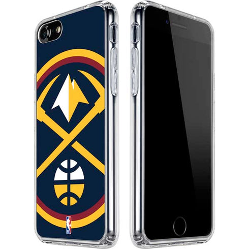 NBA Denver Nuggets Large Logo iPhone SE (2nd & 3rd Gen) Clear Case