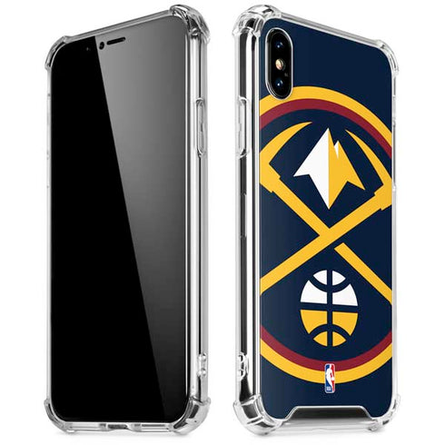 NBA Denver Nuggets Large Logo iPhone XS Max Clear Case