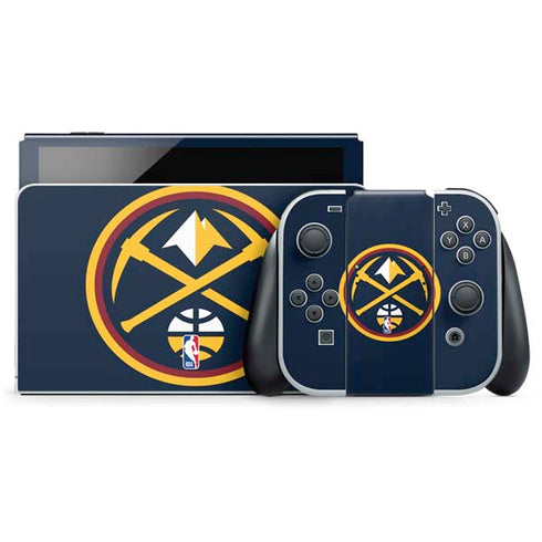 NBA Denver Nuggets Large Logo Nintendo Switch OLED (2021) Skin