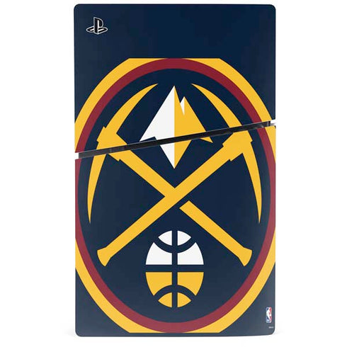 NBA Denver Nuggets Large Logo PS5 Slim Disk Console Skin