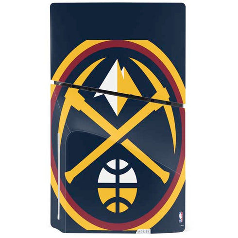 NBA Denver Nuggets Large Logo PS5 Slim Disk Console Skin