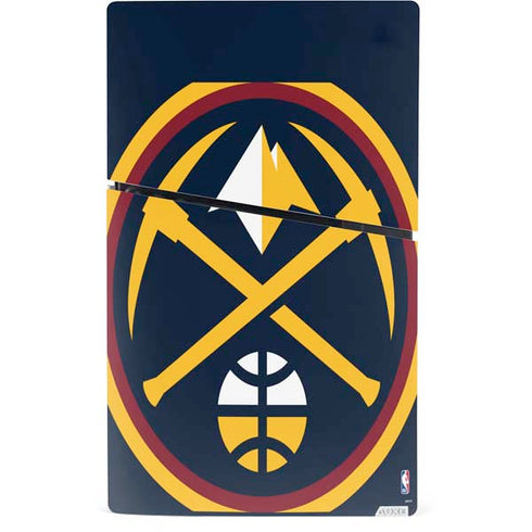 NBA Denver Nuggets Large Logo PS5 Slim Digital Edition Bundle Skin