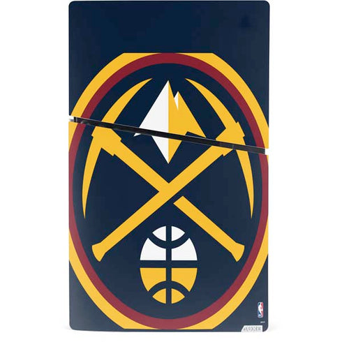 NBA Denver Nuggets Large Logo PS5 Slim Digital Edition Console Skin