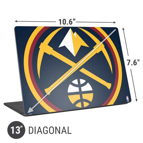 NBA Denver Nuggets Large Logo Universal Laptop 13in (10.6 x 7.6in) Skin