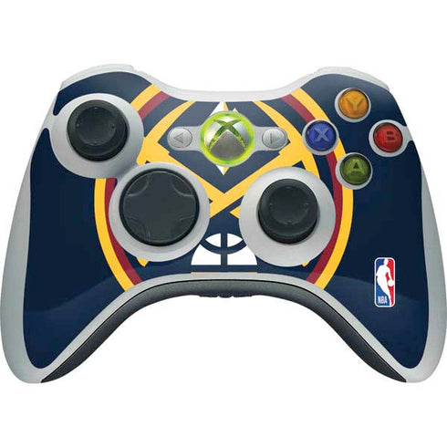 NBA Denver Nuggets Large Logo Xbox 360 Wireless Controller Skin