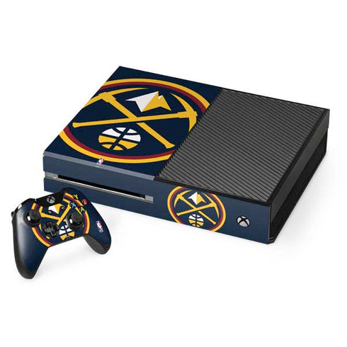 NBA Denver Nuggets Large Logo Xbox One Console and Controller Bundle Skin