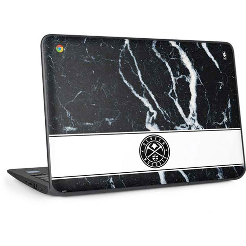 NBA Denver Nuggets Marble HP Chromebook Skin
