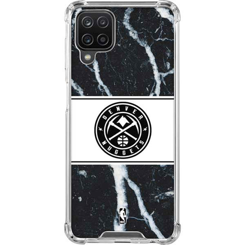 NBA Denver Nuggets Marble Galaxy A12 Clear Case