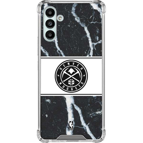 NBA Denver Nuggets Marble Galaxy A13 5G Clear Case