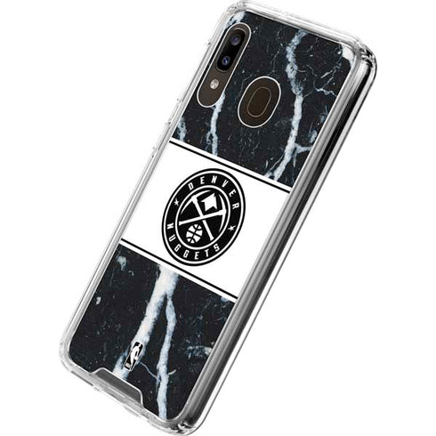 NBA Denver Nuggets Marble Galaxy A30 Clear Case