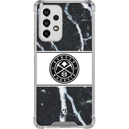 NBA Denver Nuggets Marble Galaxy A33 5G Clear Case