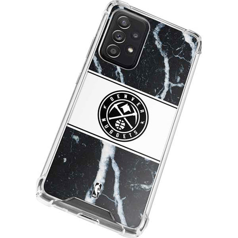 NBA Denver Nuggets Marble Galaxy A52 5G Clear Case
