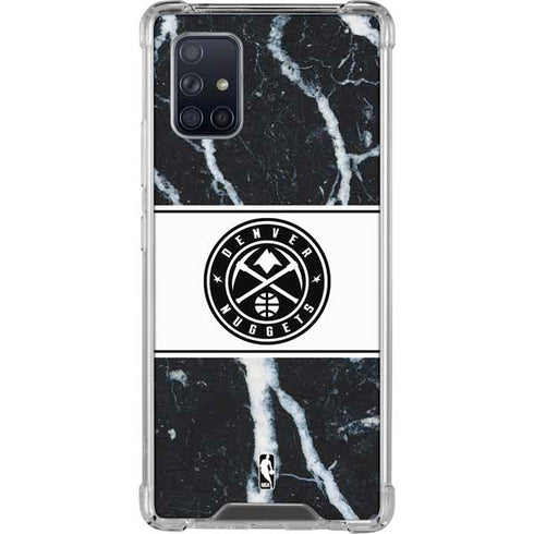 NBA Denver Nuggets Marble Galaxy A71 5G Clear Case