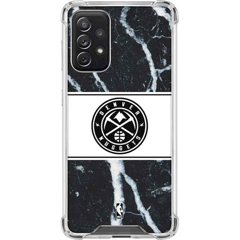 NBA Denver Nuggets Marble Galaxy A72 5G Clear Case