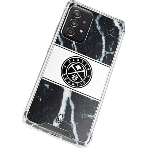 NBA Denver Nuggets Marble Galaxy A72 5G Clear Case