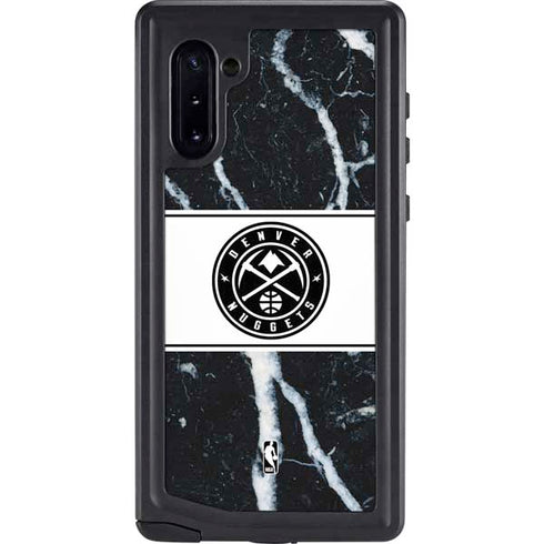 NBA Denver Nuggets Marble Galaxy Note 10 Waterproof Case