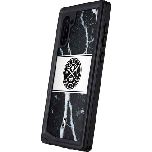 NBA Denver Nuggets Marble Galaxy Note 10 Waterproof Case