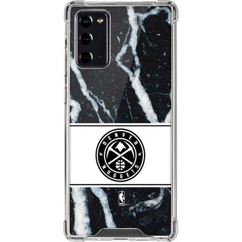 NBA Denver Nuggets Marble Galaxy Note20 5G Clear Case