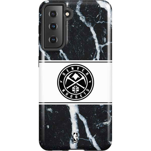 NBA Denver Nuggets Marble Galaxy S21 5G Pro Case