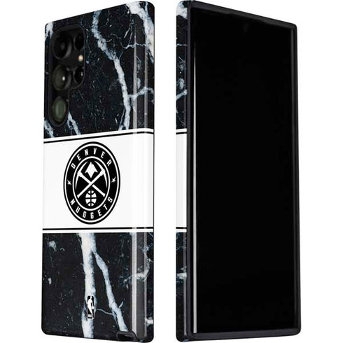 NBA Denver Nuggets Marble Galaxy S22 Ultra Pro Case