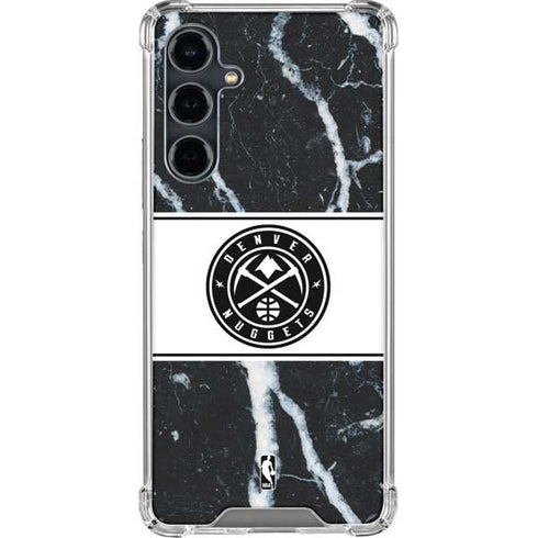 NBA Denver Nuggets Marble Galaxy S23 FE Clear Case
