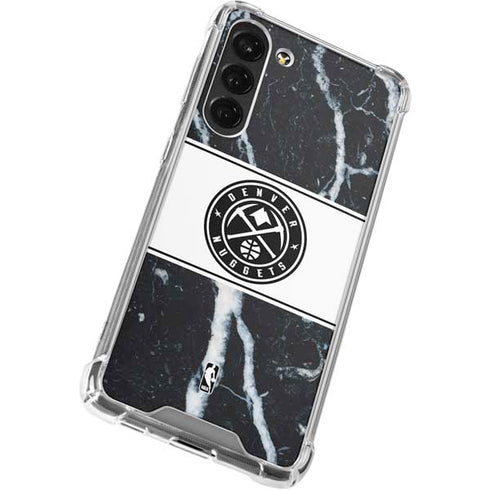 NBA Denver Nuggets Marble Galaxy S23 Plus Clear Case