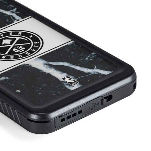 NBA Denver Nuggets Marble Galaxy S23 Waterproof Case